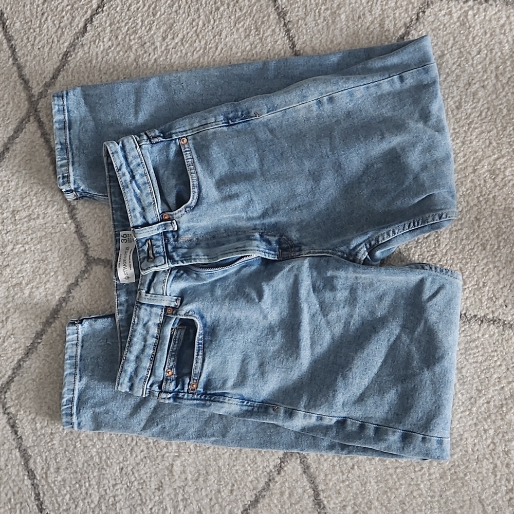 Stradivarius slim mom jeans with stretch